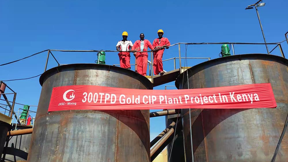 300TPD Gold CIP Processing Plant in Kenya