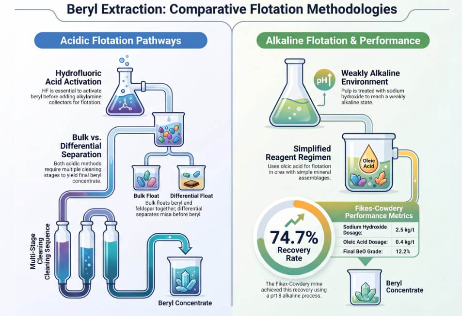 Beryl extraction