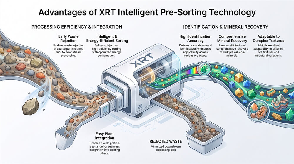 advantages of xrt pre-sorting technology